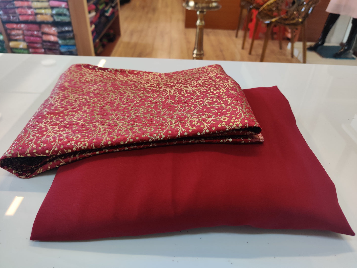 Maroon Saree MRS102