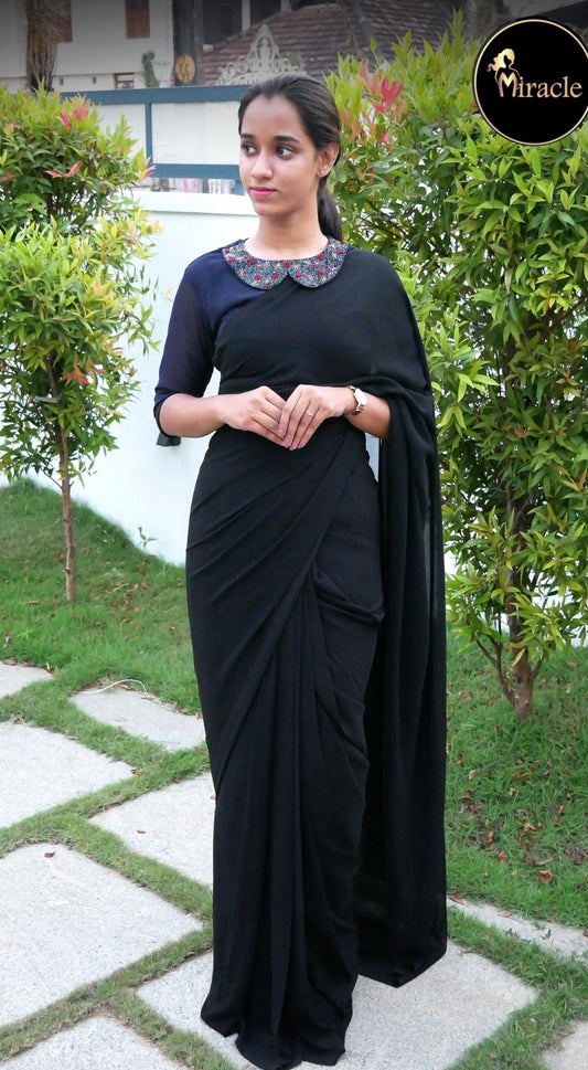 Black Saree MRS103
